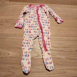 Kickee Pants Kittens And Mittens Ruffle Footie